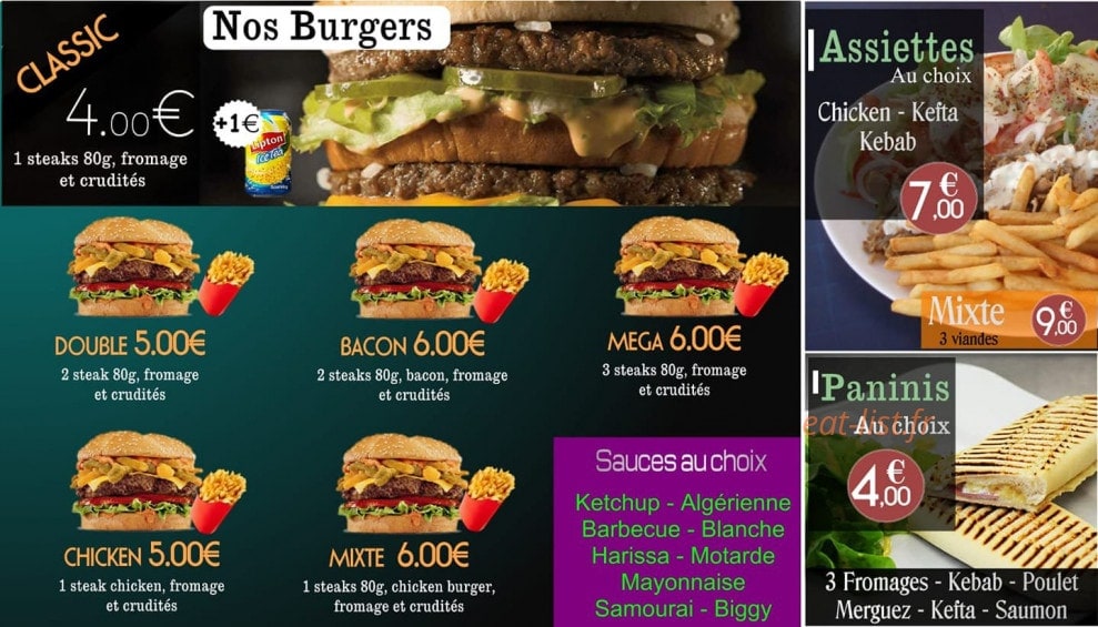 Fast Food — carte page 5