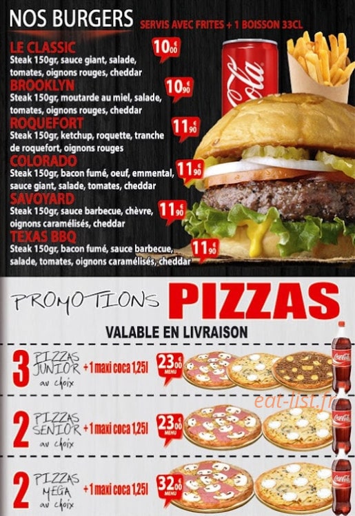 Good Times Pizza — carte page 3