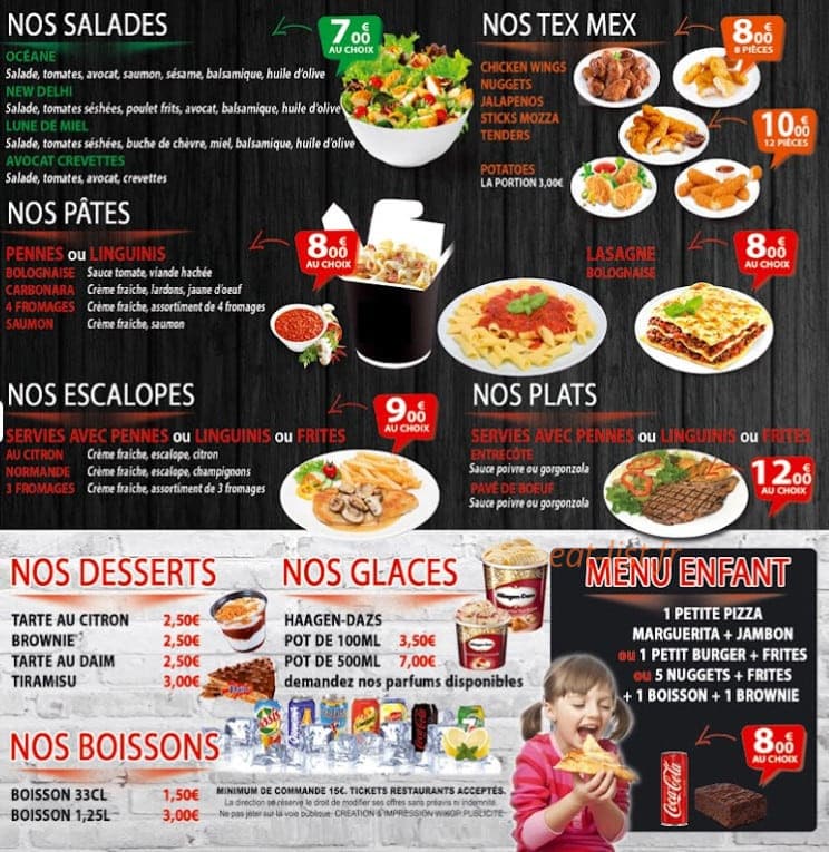 Good Times Pizza — carte page 4