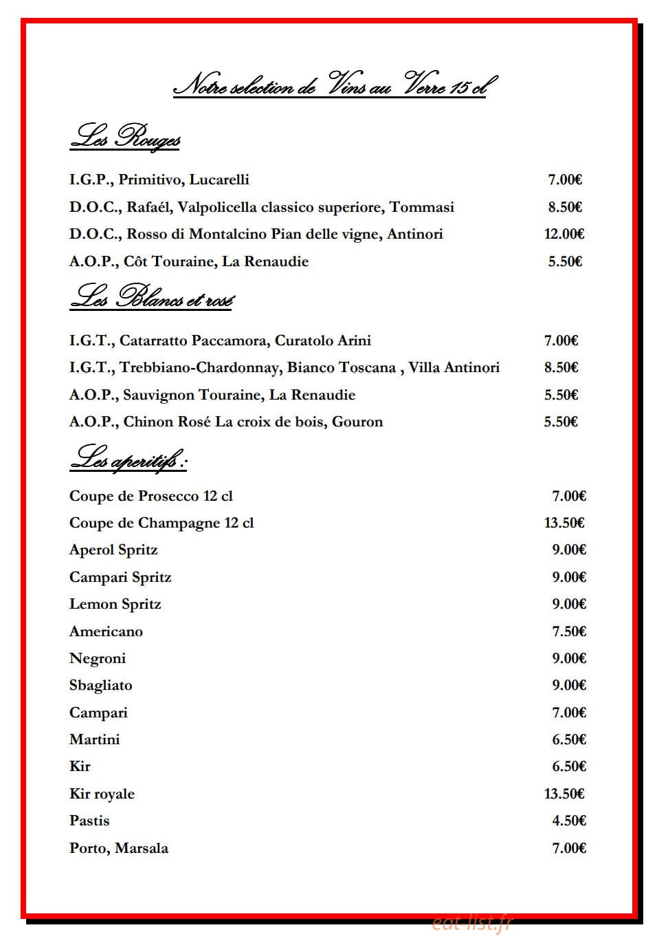 Hostaria del re — carte page 5