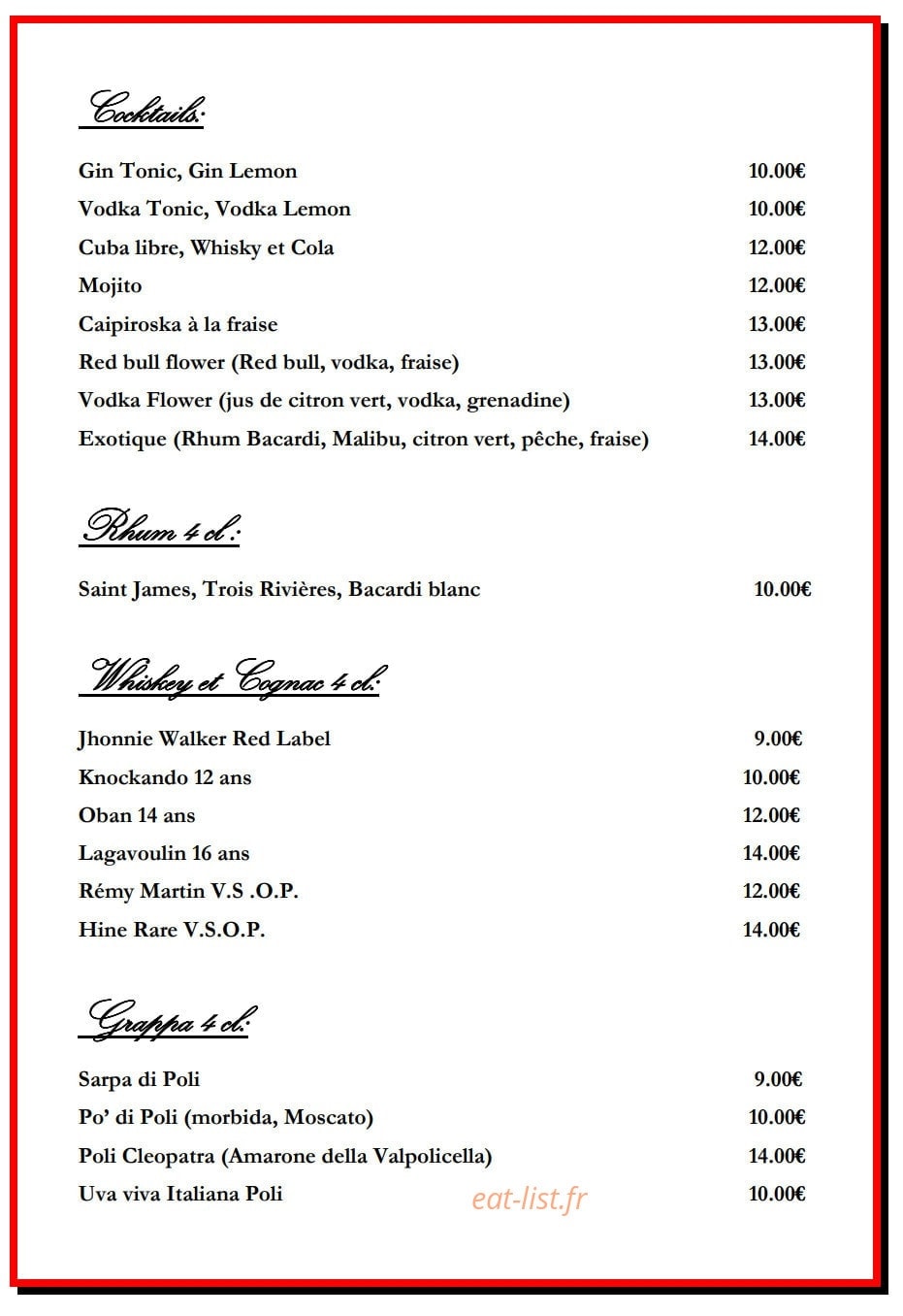 Hostaria del re — carte page 6