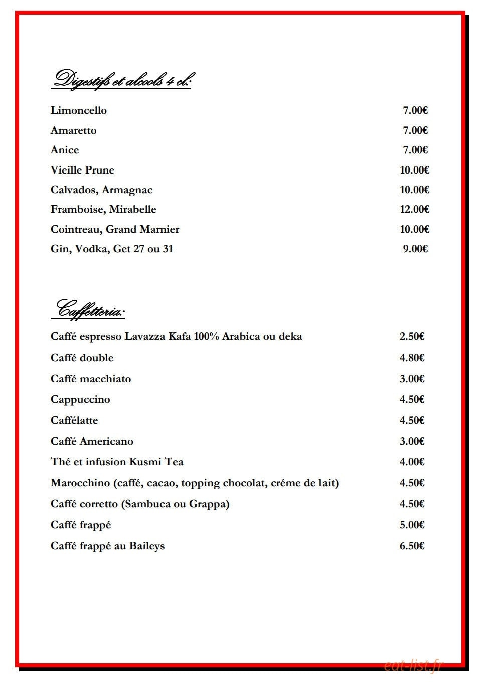 Hostaria del re — carte page 7