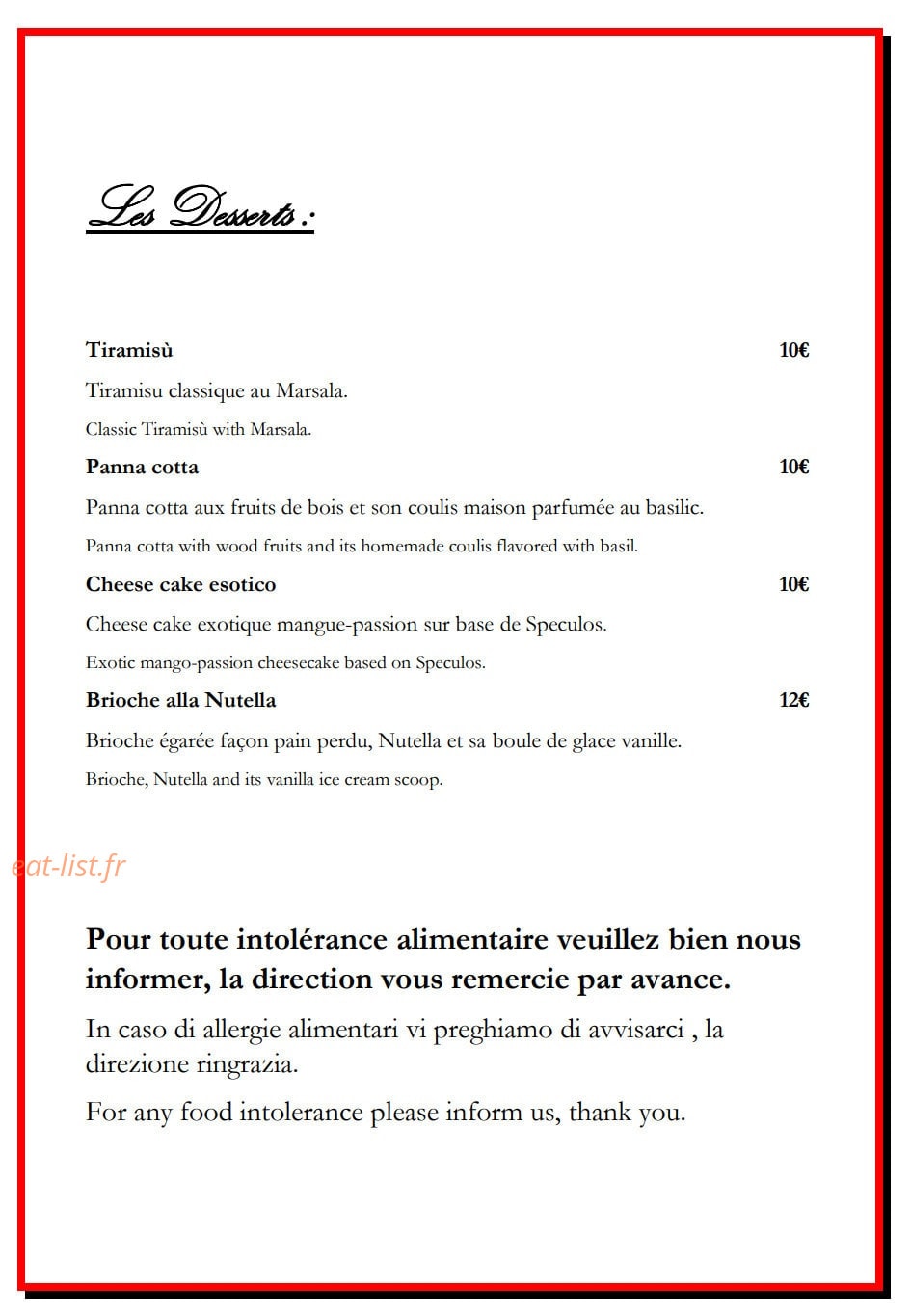 Hostaria del re — carte page 3