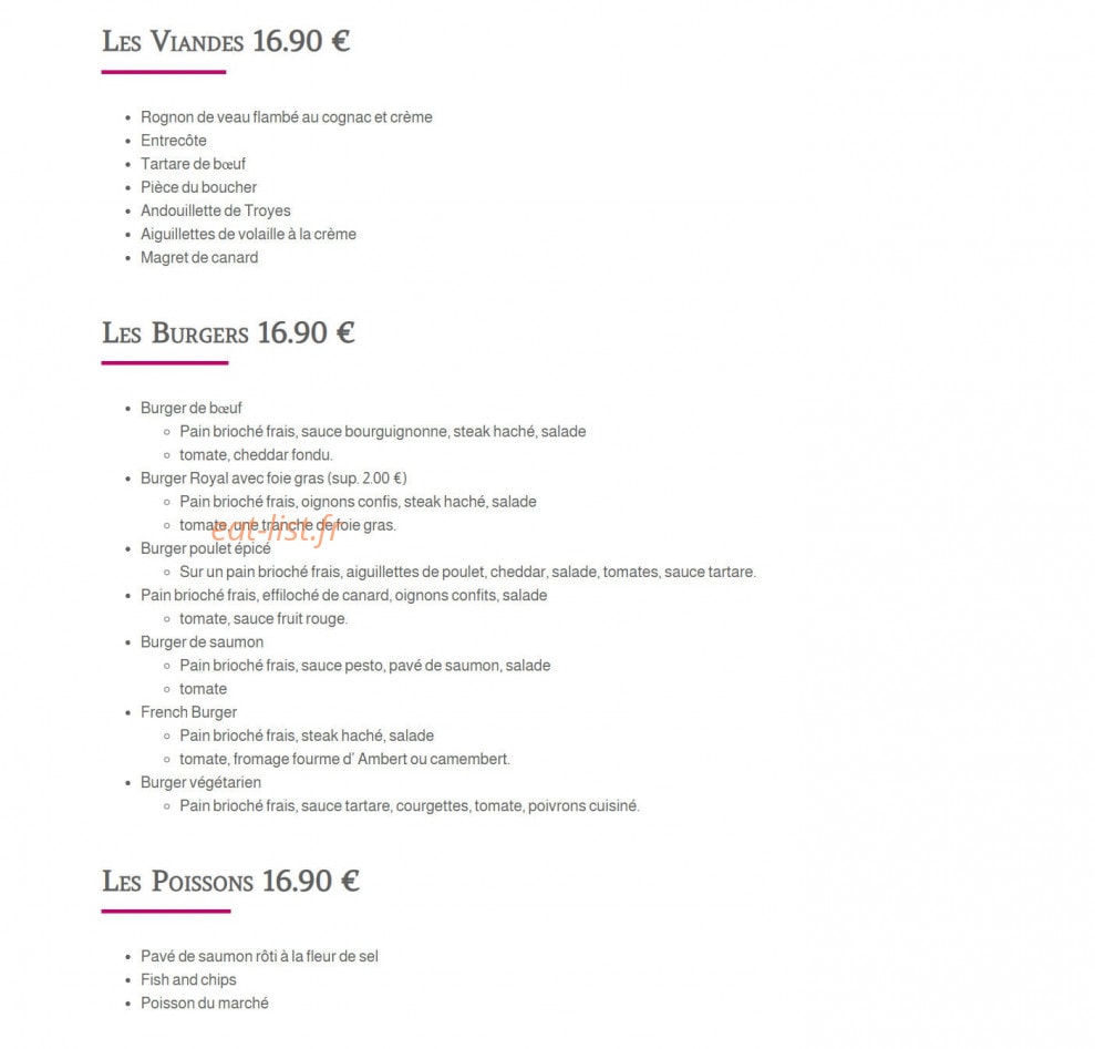 L' Atelier — carte page 2
