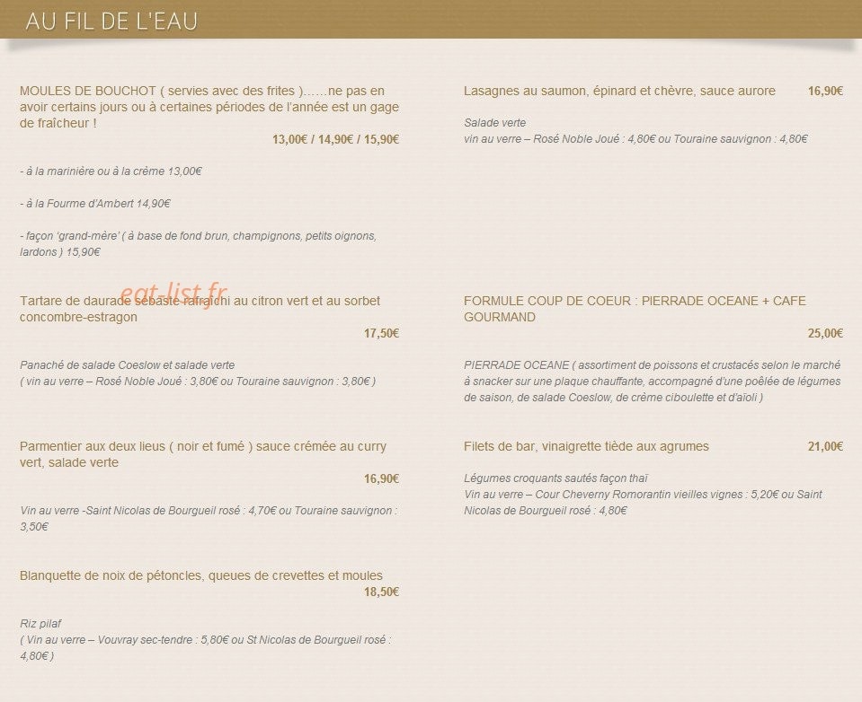 L' embarcadere — carte page 2