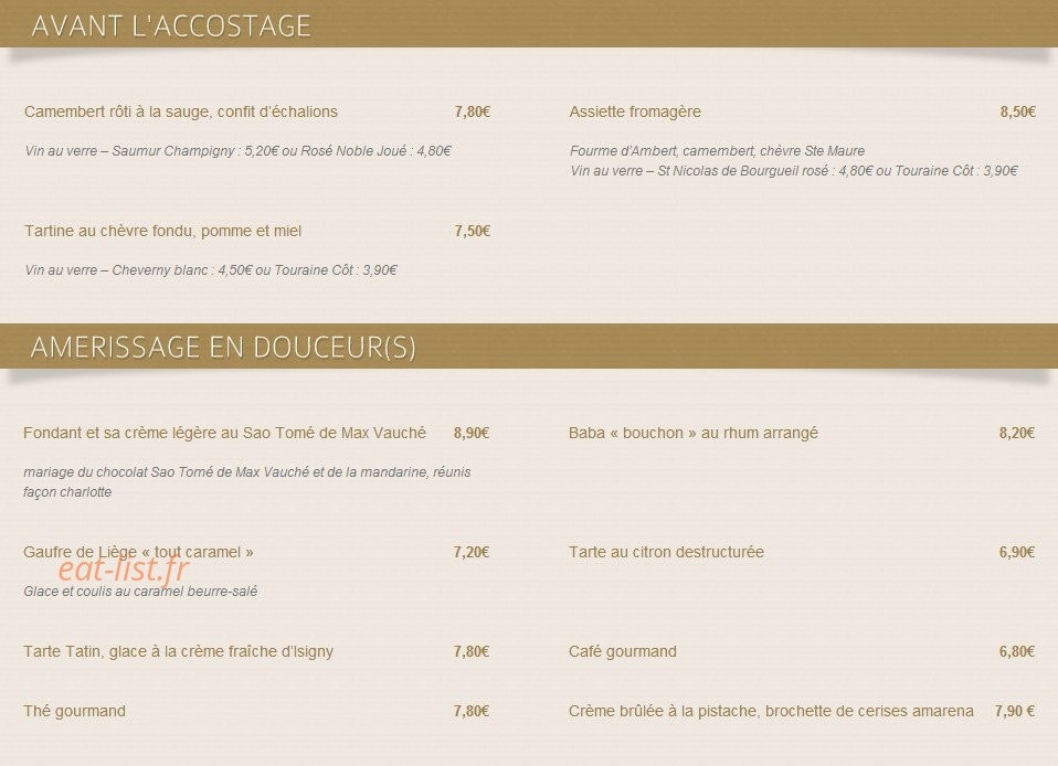 L' embarcadere — carte page 4
