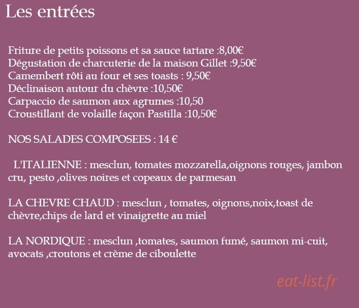 L'Hôte Antique — carte page 1