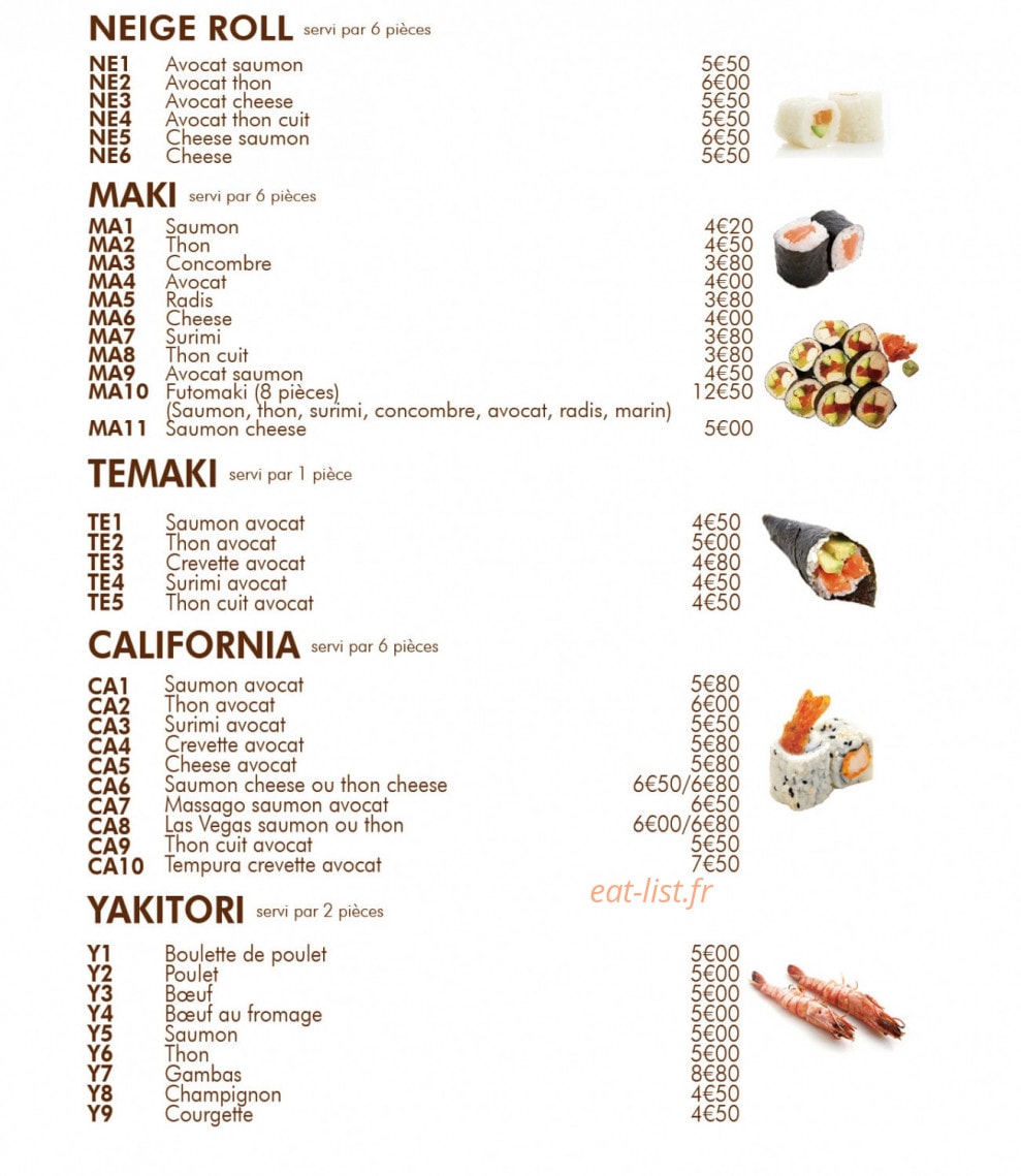 La Maison Tatami — carte page 2