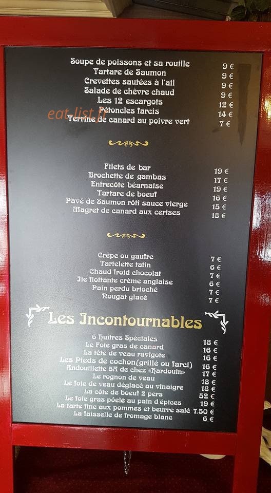 Le bistrot de leonard — carte page 1