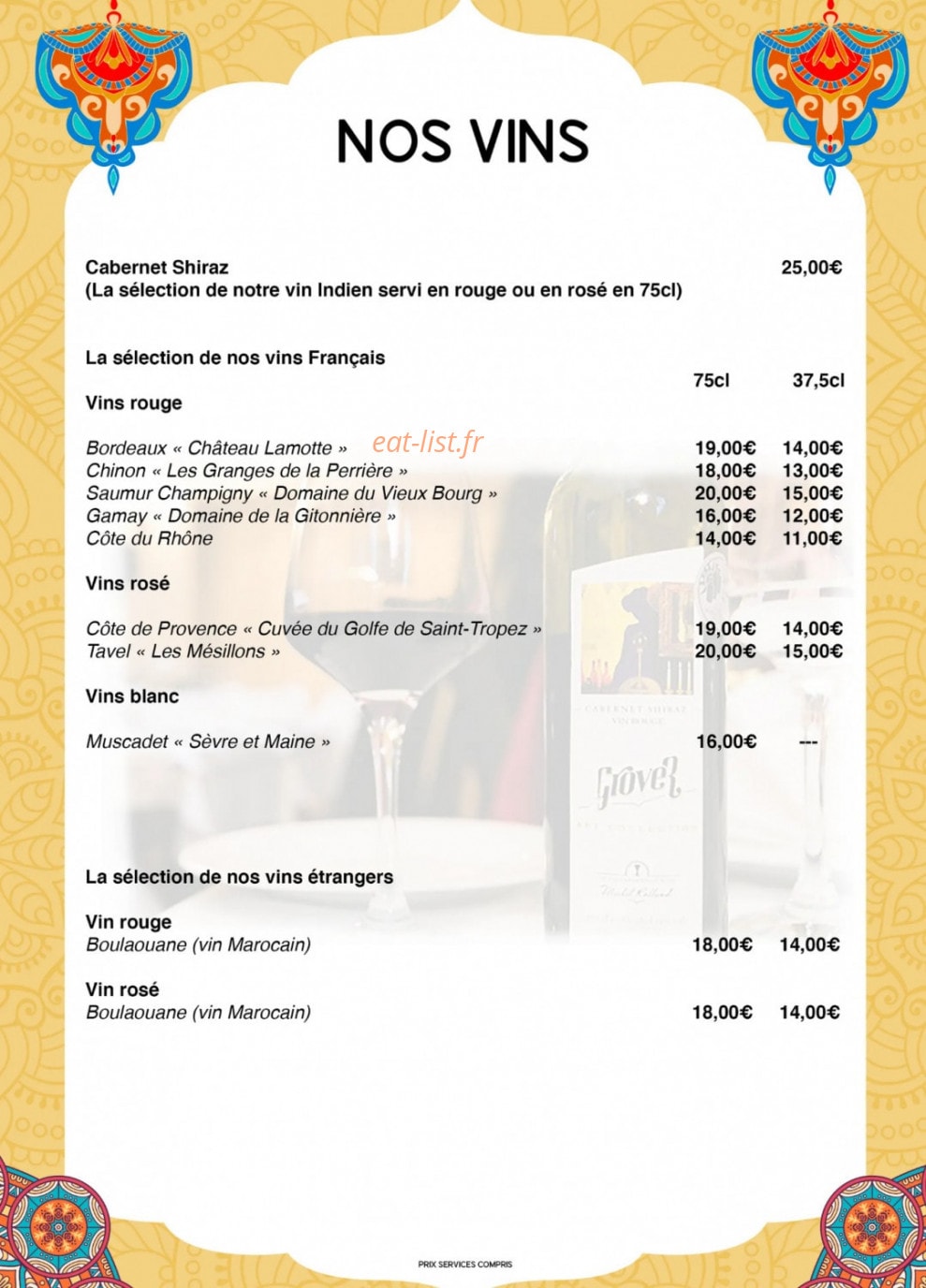 Le Madras — carte page 10