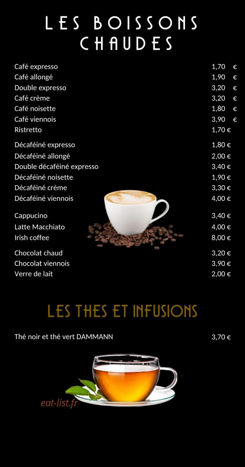 Le Petit Bistro — carte page 5