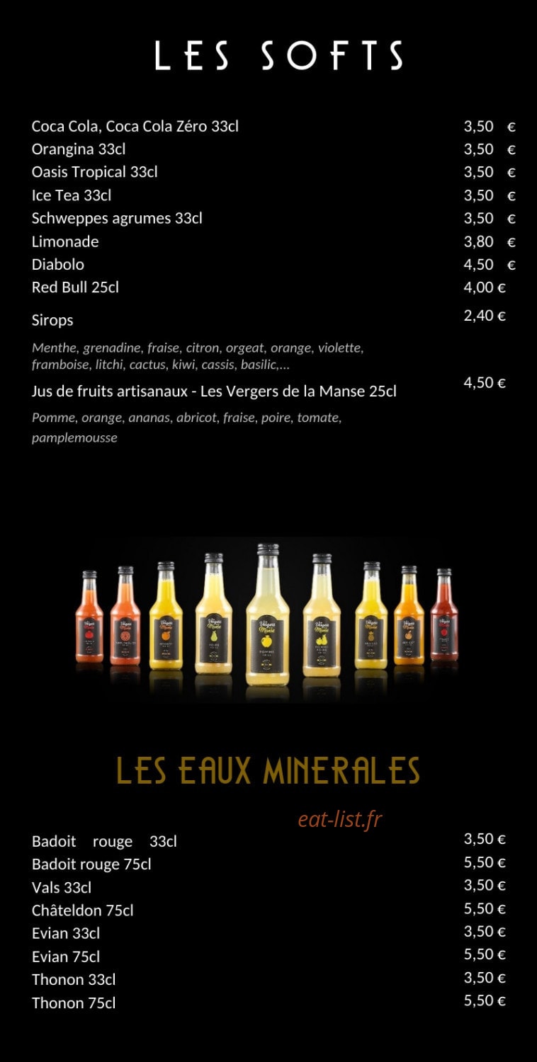 Le Petit Bistro — carte page 3