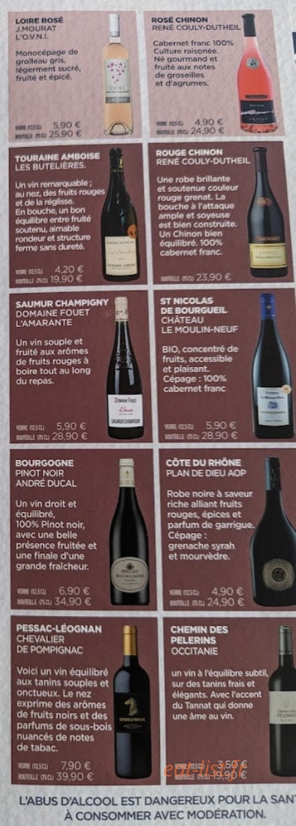 Les Brasseurs Français — carte page 4