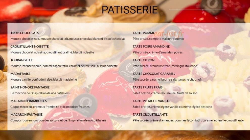 Les Gourmandises d'Olivier — carte page 2