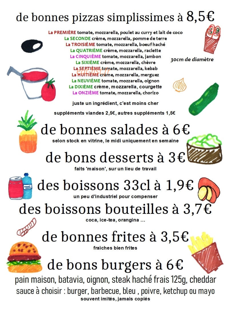 Les Pizzélices — carte page 2