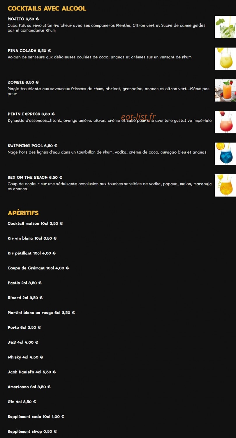 O'wok — carte page 2