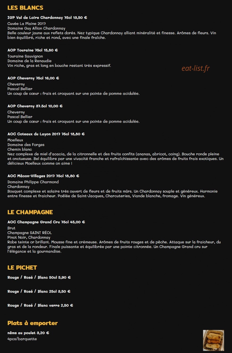 O'wok — carte page 7