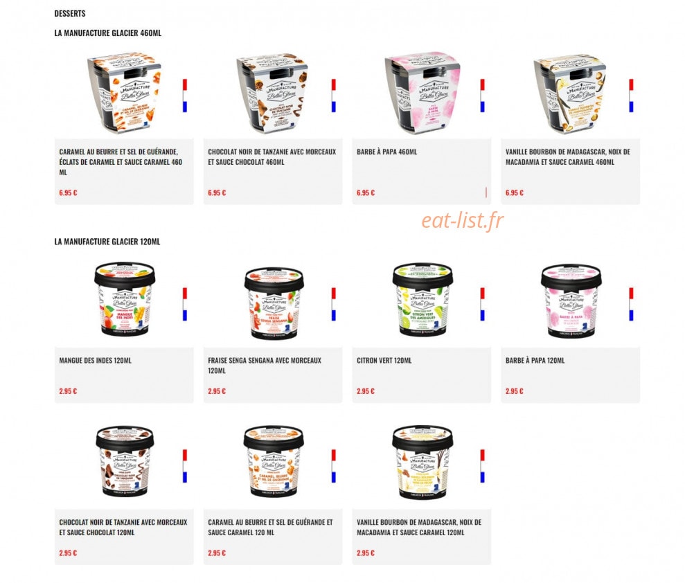 Original Burger Store — carte page 6