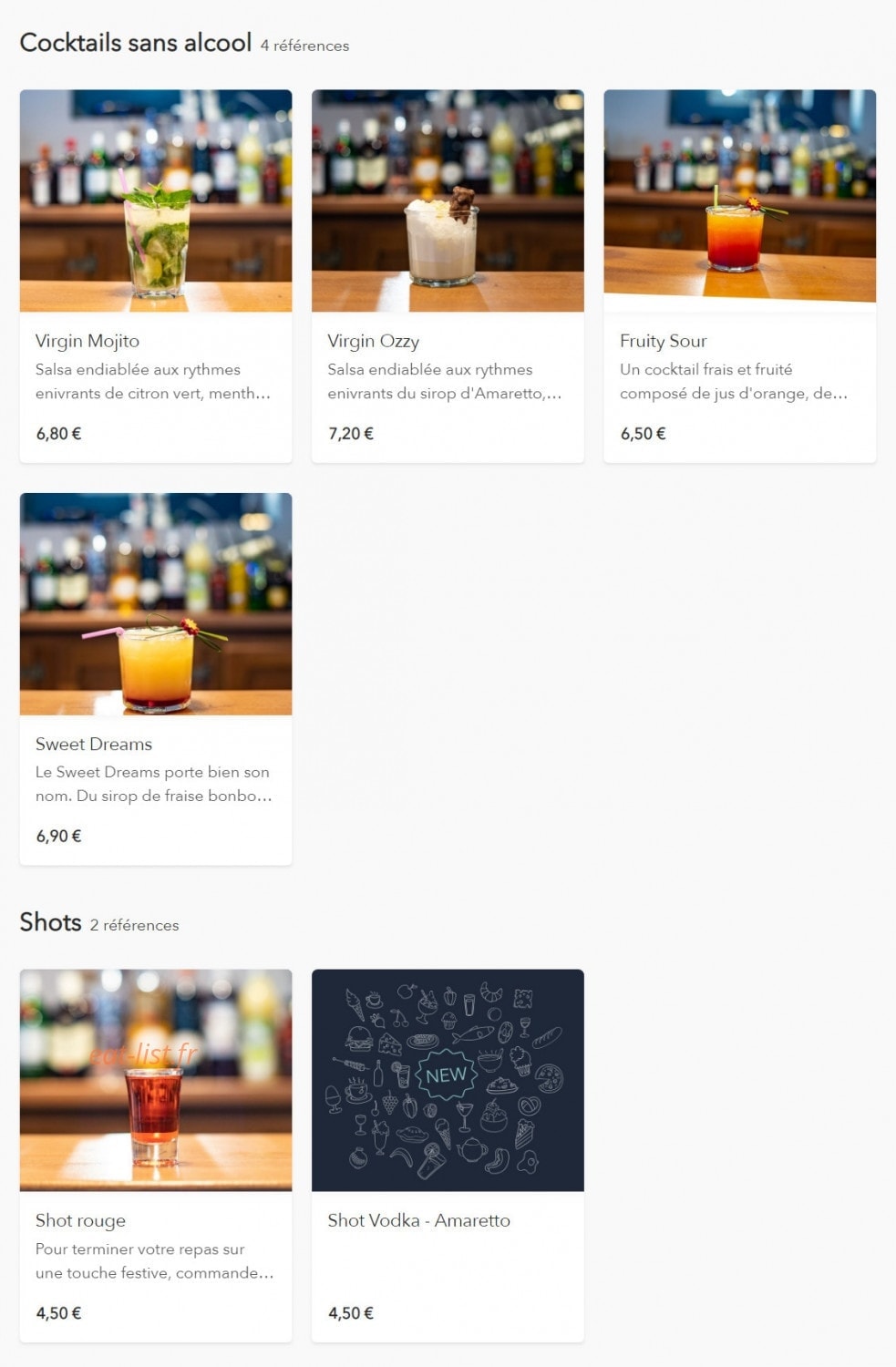 Ozzy pizzeria — carte page 8