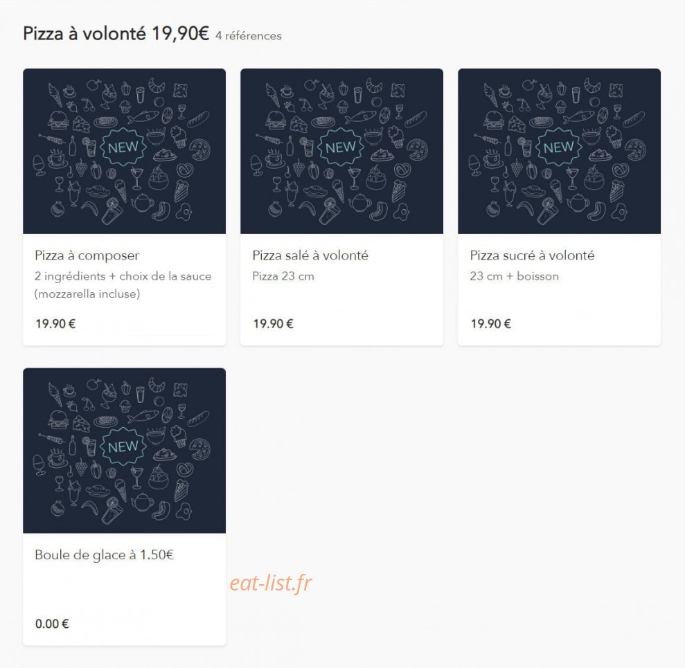 Ozzy pizzeria — carte page 14