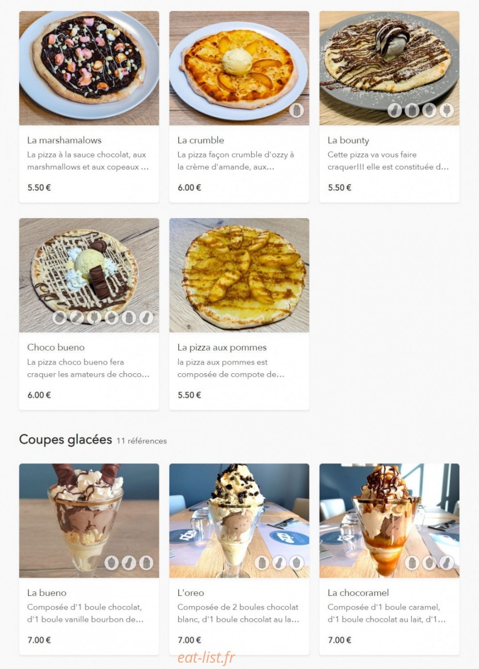 Ozzy pizzeria — carte page 18