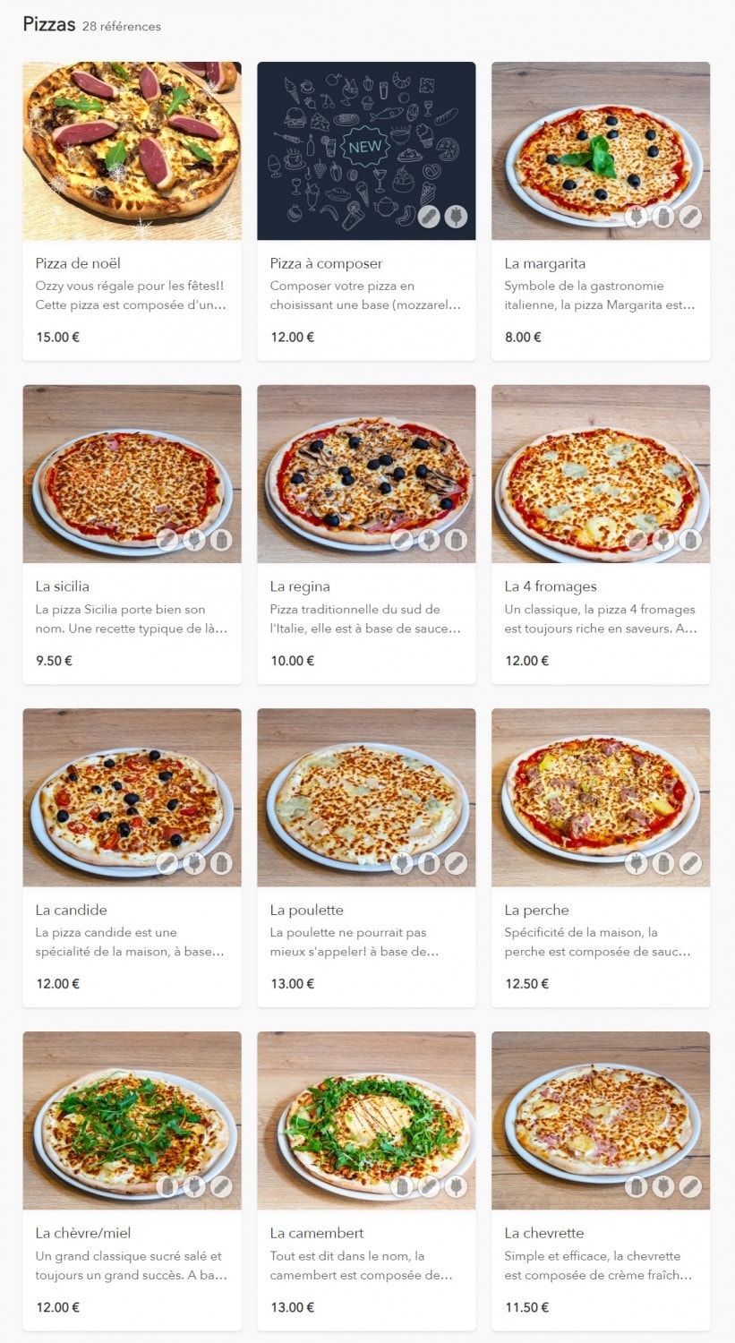 Ozzy pizzeria — carte page 10