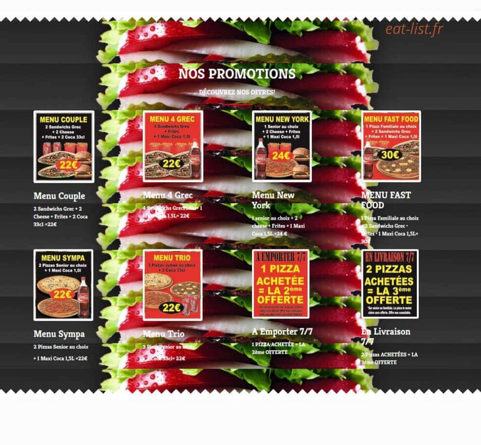 Pizza Manhattan — carte page 3
