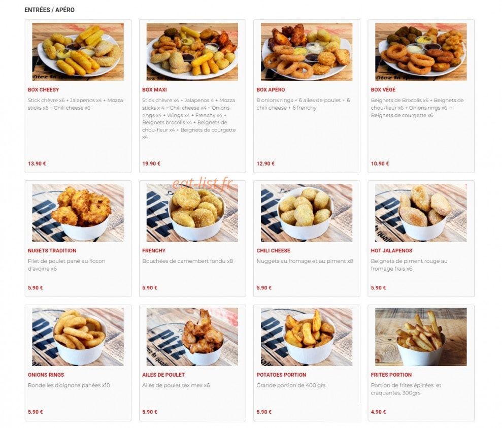 Speedy Pizz — carte page 2