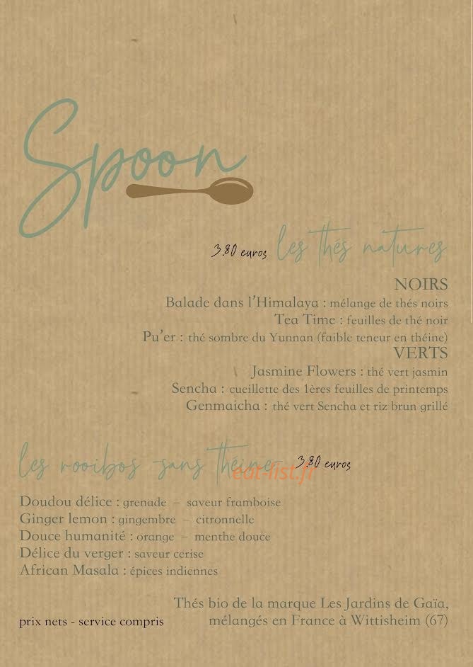 Spoon — carte page 2