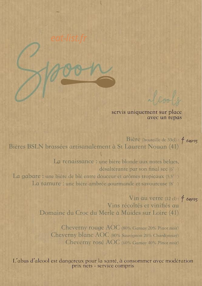 Spoon — carte page 3