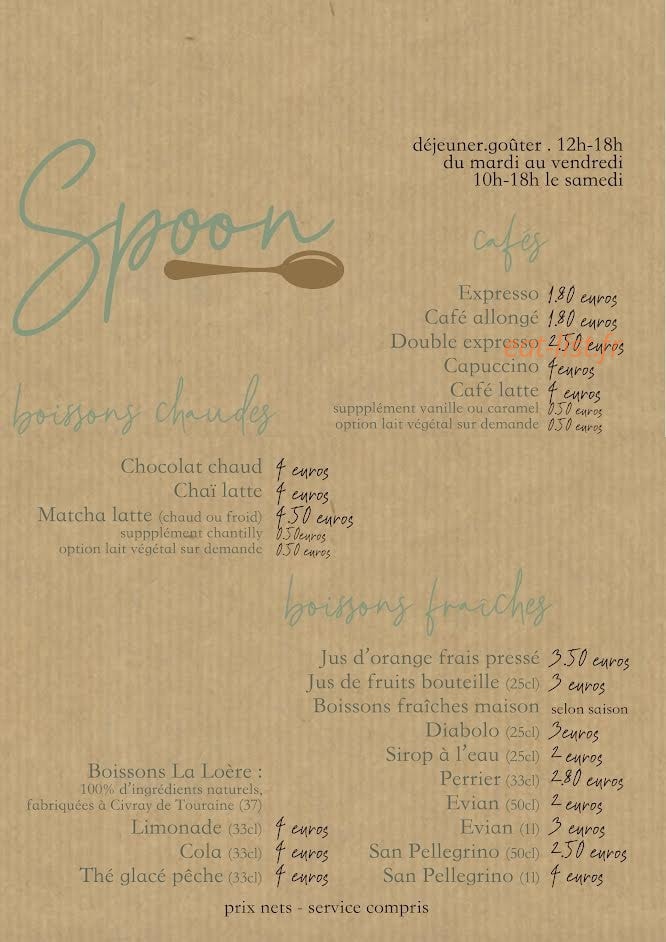 Spoon — carte page 1