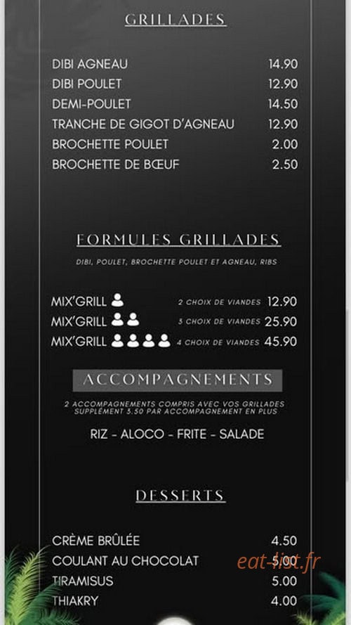 The K Flavor — carte page 2