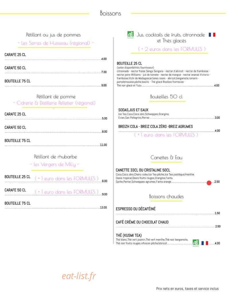 La Farine — carte page 6