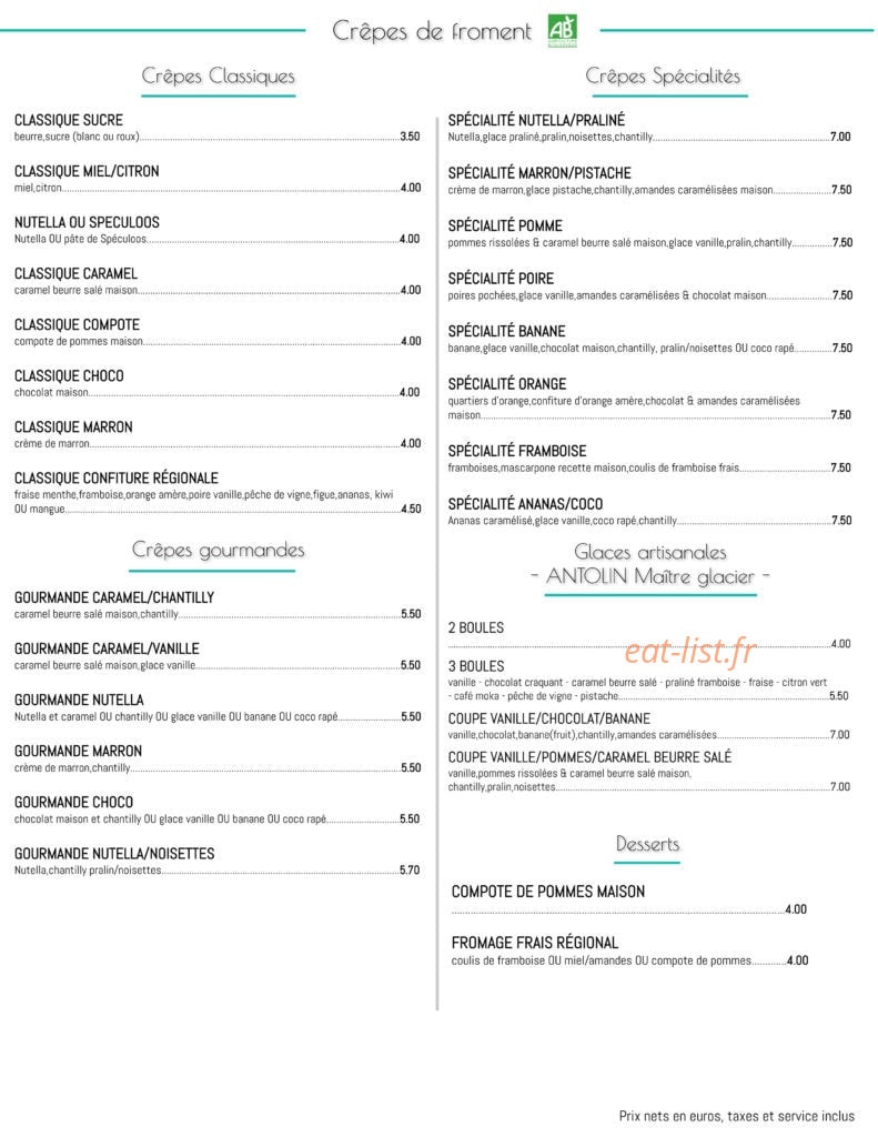 La Farine — carte page 5