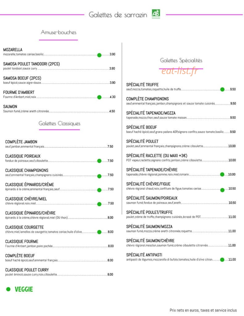 La Farine — carte page 3