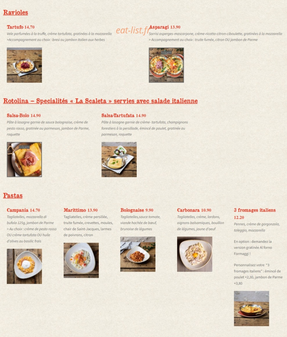 La Scaleta — carte page 8