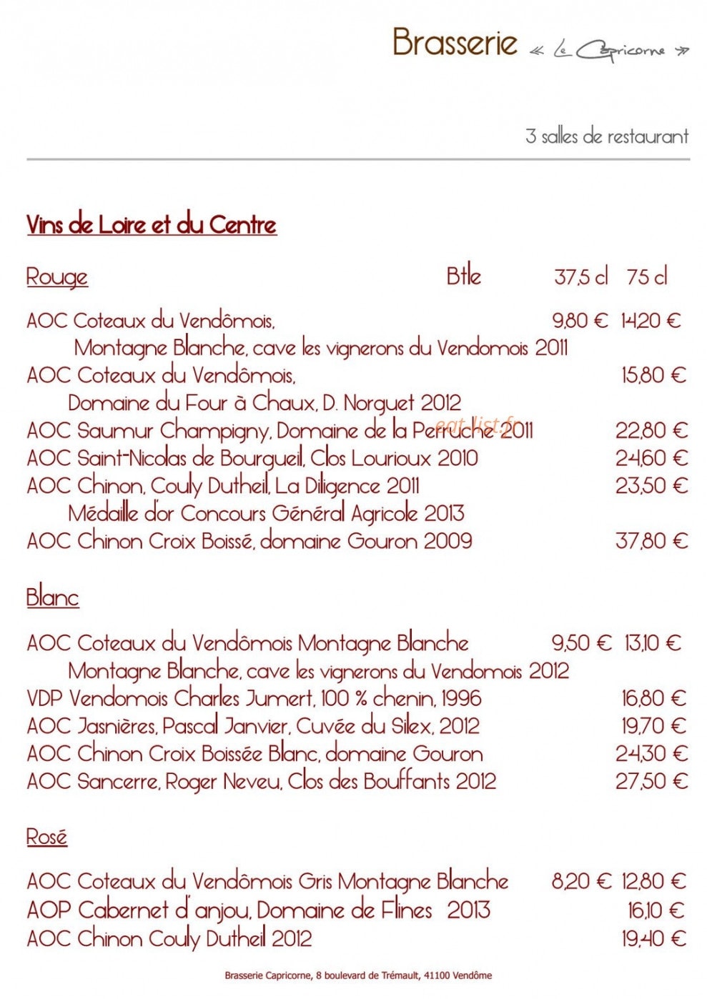Le capricorne — carte page 6