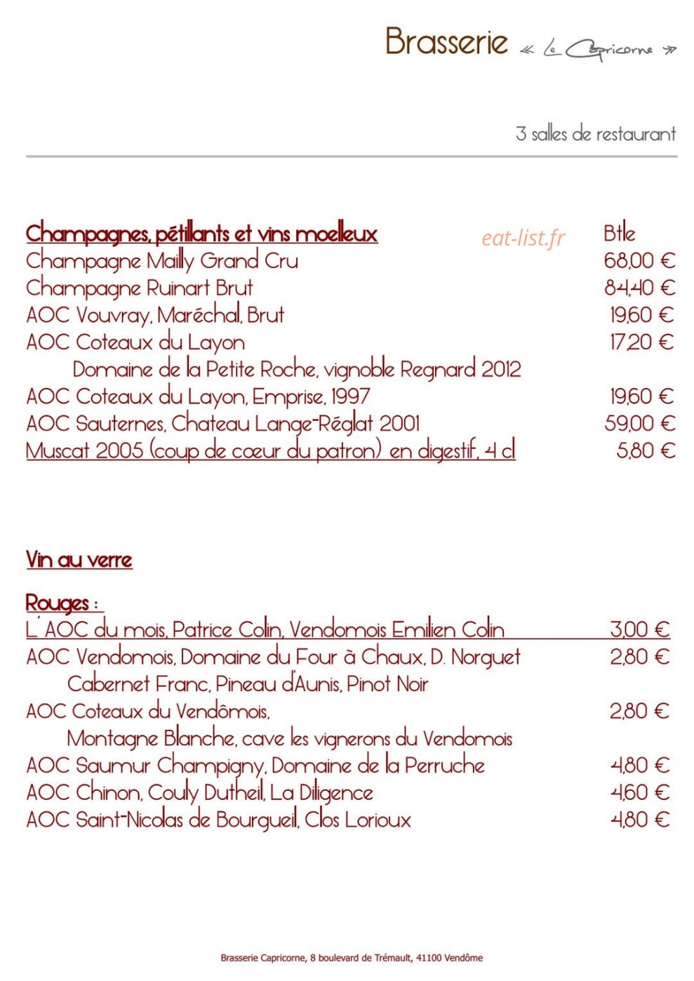 Le capricorne — carte page 8