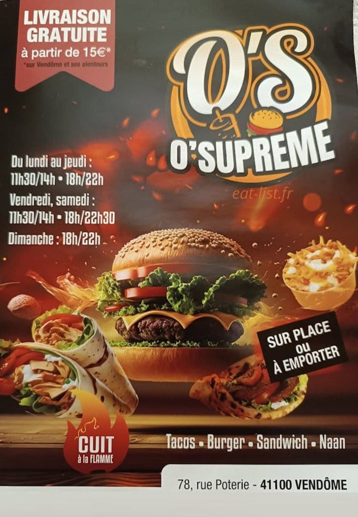 O’supreme — carte page 1