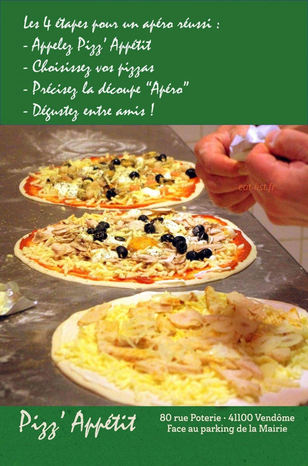 Pizz'Appétit — carte page 1