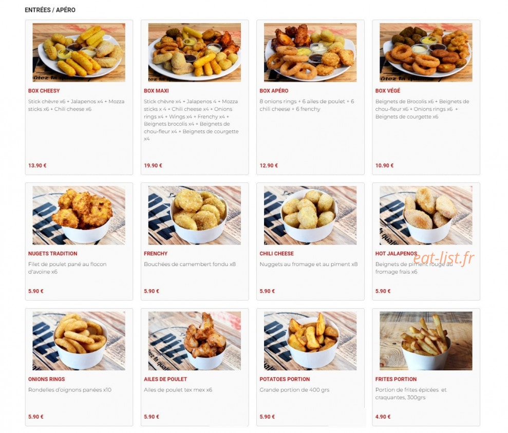 Speedy Pizz — carte page 2