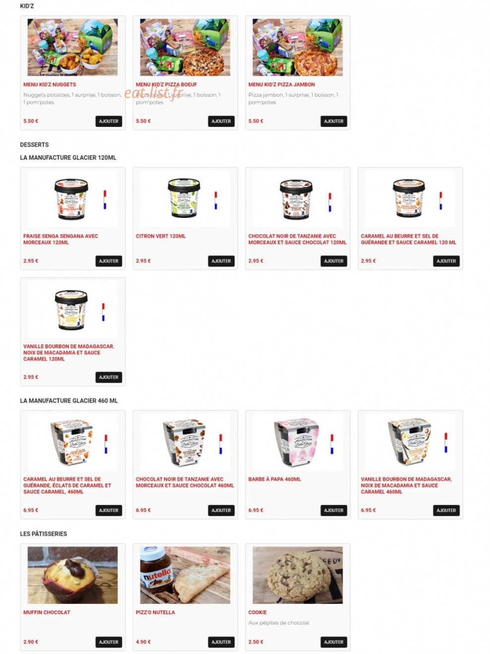 Speedy Pizz — carte page 7