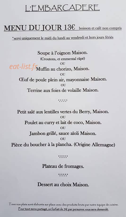 L'embarcadère — carte page 1