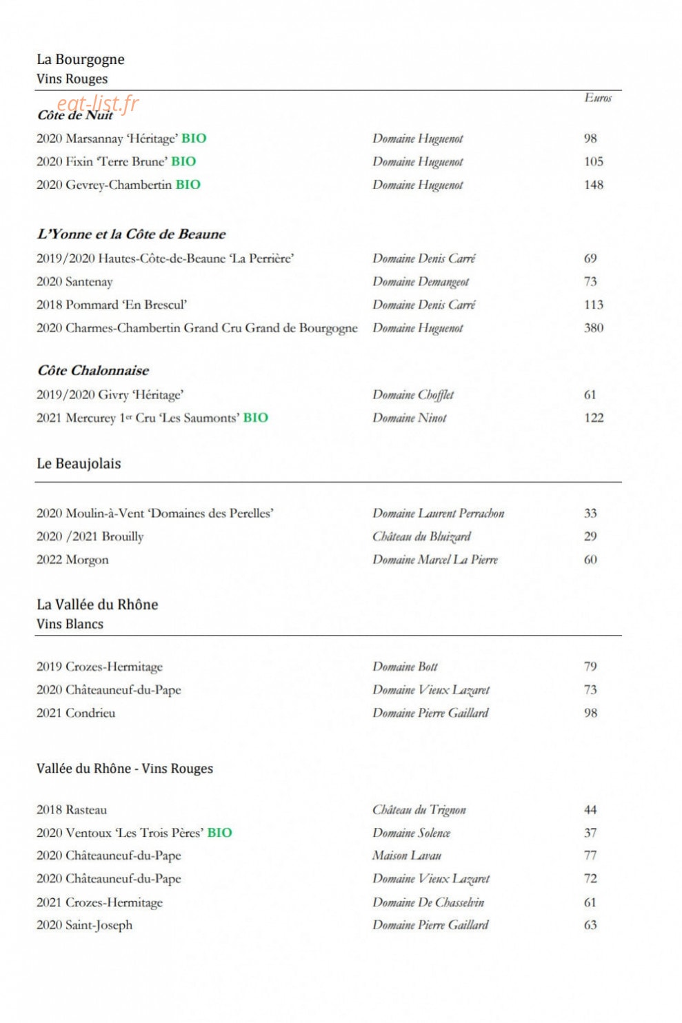 La Salamandre — carte page 10