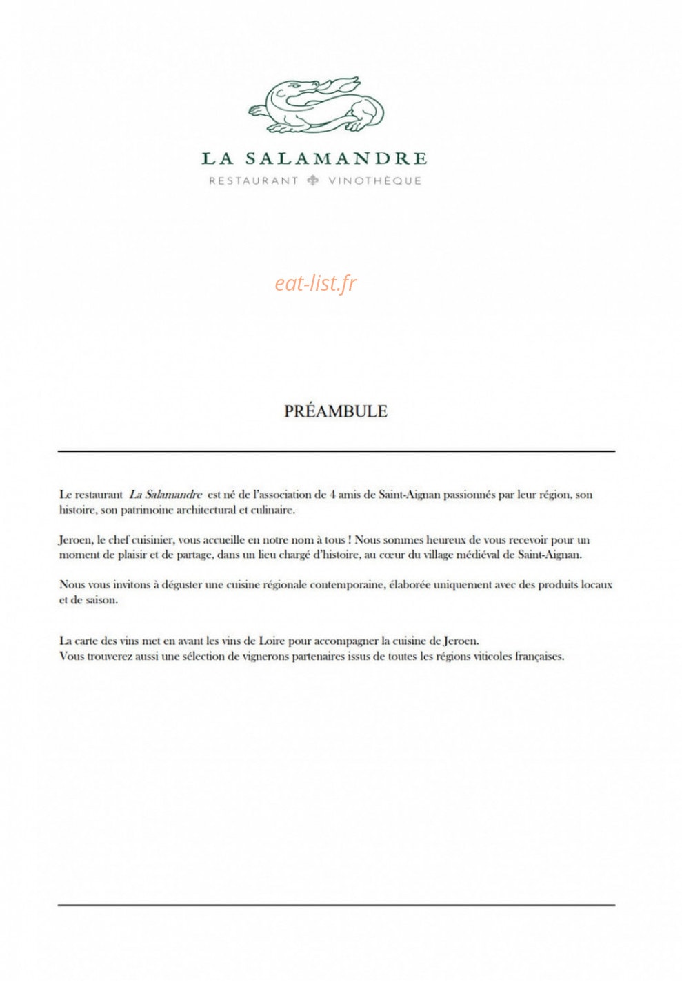 La Salamandre — carte page 5