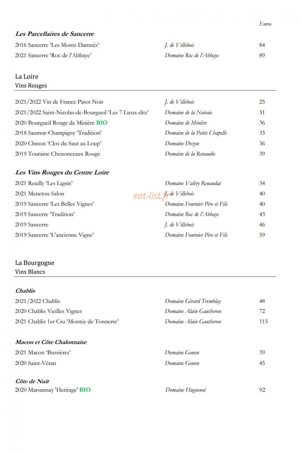 La Salamandre — carte page 9