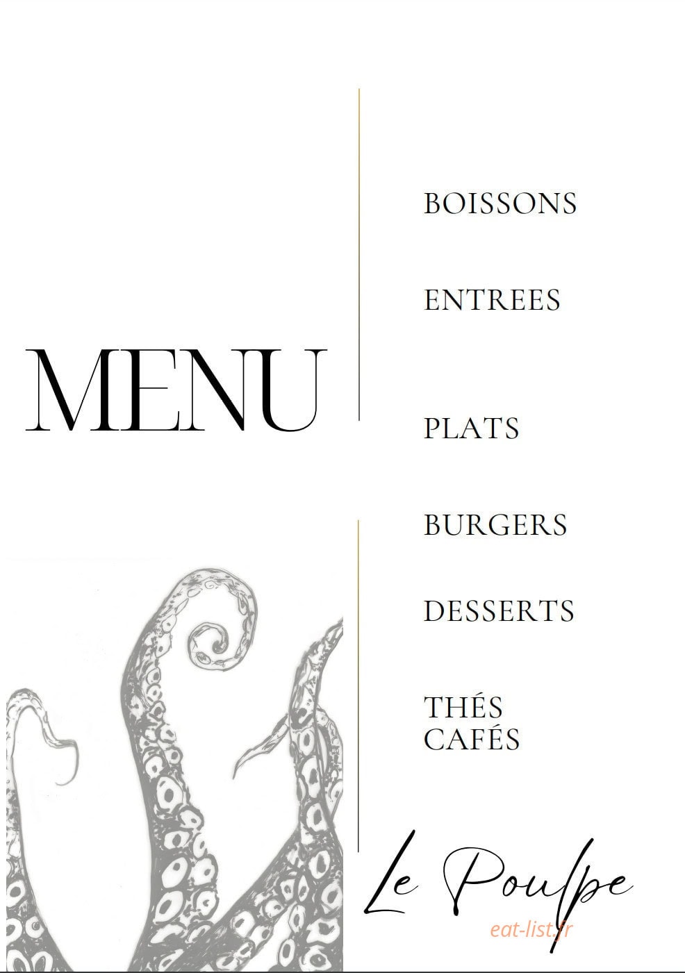 Le Poulpe — carte page 1