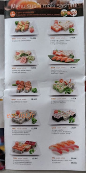 Sushi sando — carte page 5