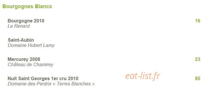 Restaurant La Vieille Tour — carte page 8