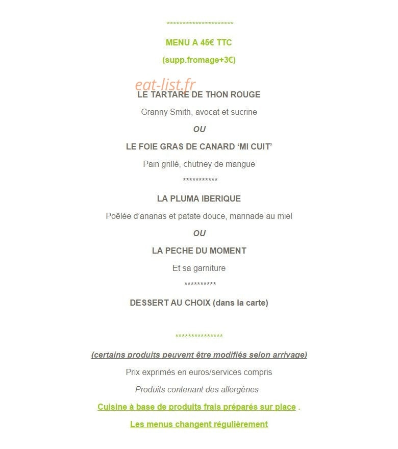 la vieille tour cellettes menu